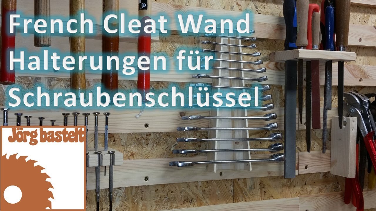 Schraubenschlüssel Halterung für die French Cleat Wand