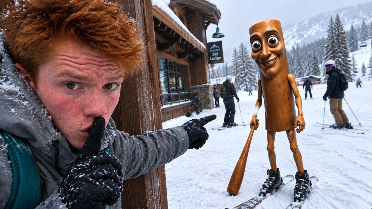 Trolling people in straight brain rot while skiing 🤫 (crazy)