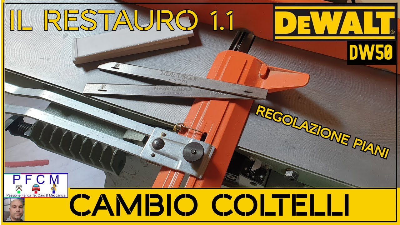 COME CAMBIARE I COLTELLI SU UNA PIALLA PER HOBBISTI ✅DEWALT+REGOLAZIONE DEI PIANI SUPERIORI.VIDEO