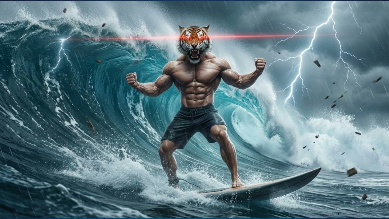 👊 Be a Tiger Beast that Surfs the Worst Storm  💪 Fitness & Gym Motivation Music
