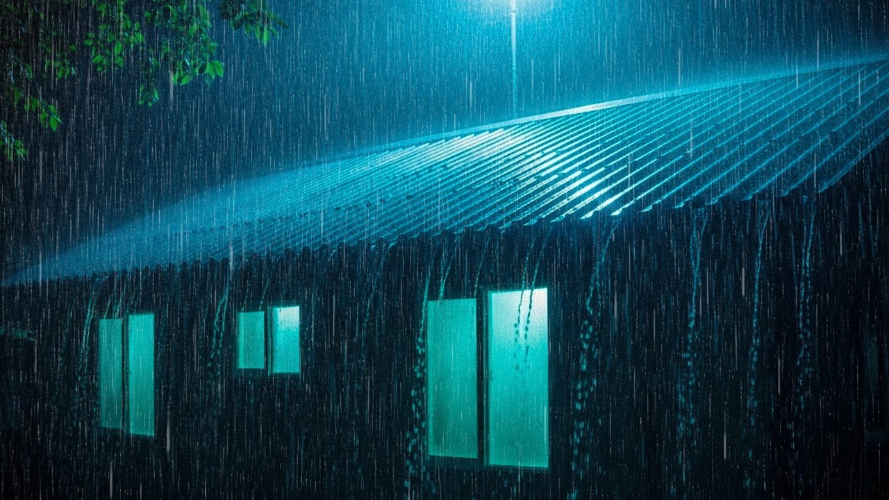 No Ads Rain Sounds for Sleeping 24/7 - ASMR Rain and Thunder Sounds For Sleeping, Relaxing