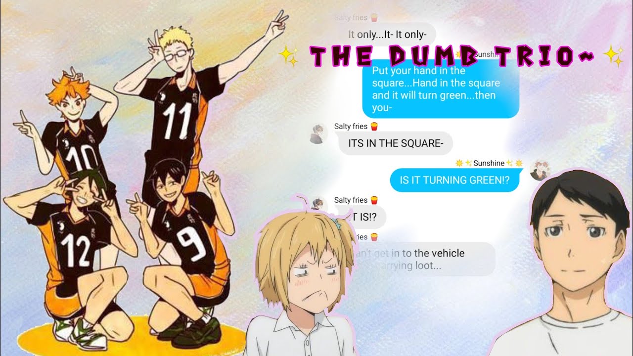 ✨ The Dumb Trio✨ // TsukkiKageHina // A Mully skit
