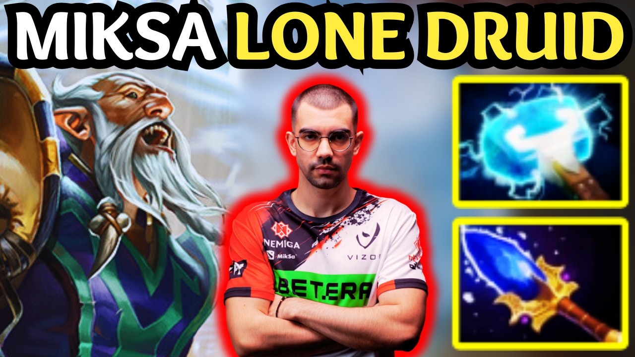 🔥 MIKSA LONE DRUID Offlane MONSTER &mdash; PERFECT Micro CONTROL 🔥 Dota 2 Offlane