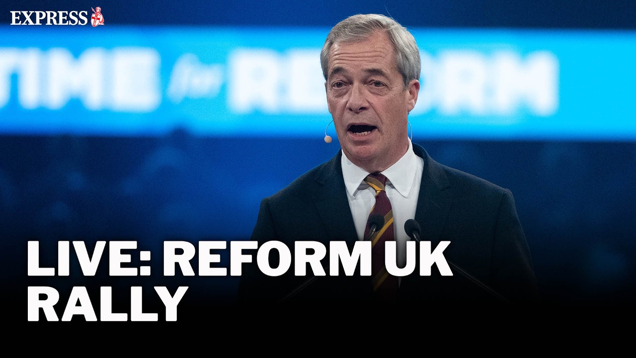 LIVE: Nigel Farage leads Reform UK rally in Romford