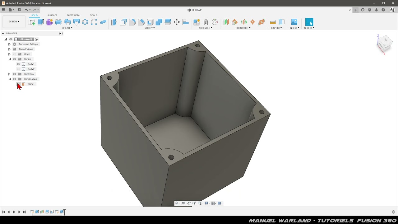 Fusion 360 - Une boite à senteur