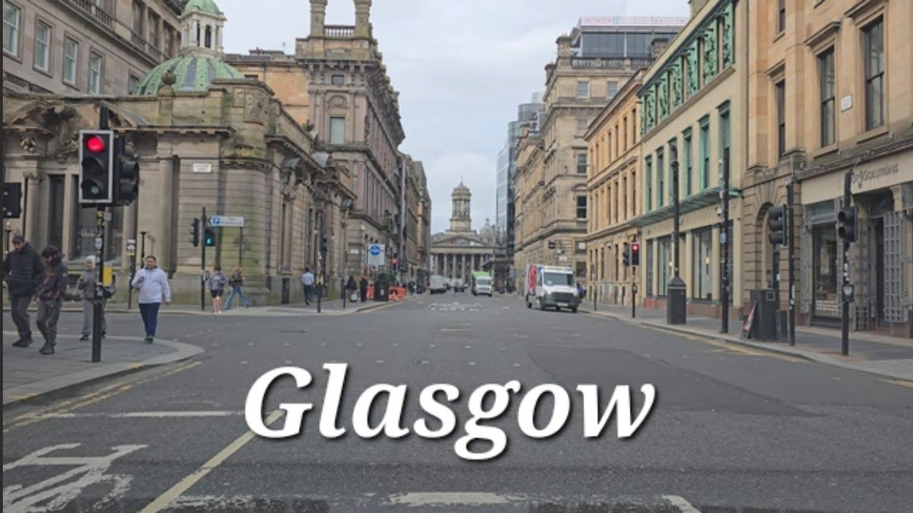 Glasgow 4K drive around City centre main streets #citylife #glasgow #citydrive #urbanexploration