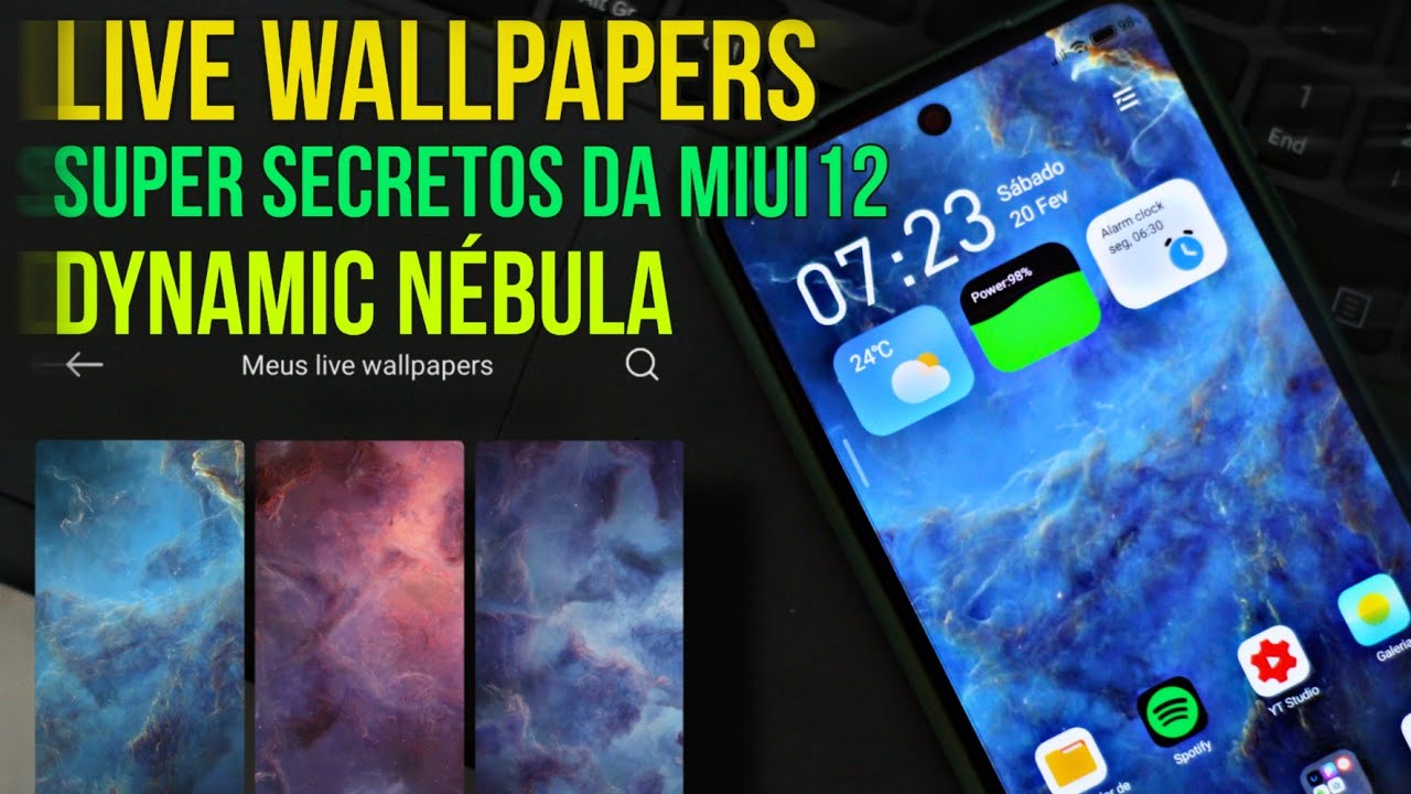 Secretos Live Wallpapers DYNAMIC N&Eacute;BULA no seu Xiaomi - MiUi12 !
