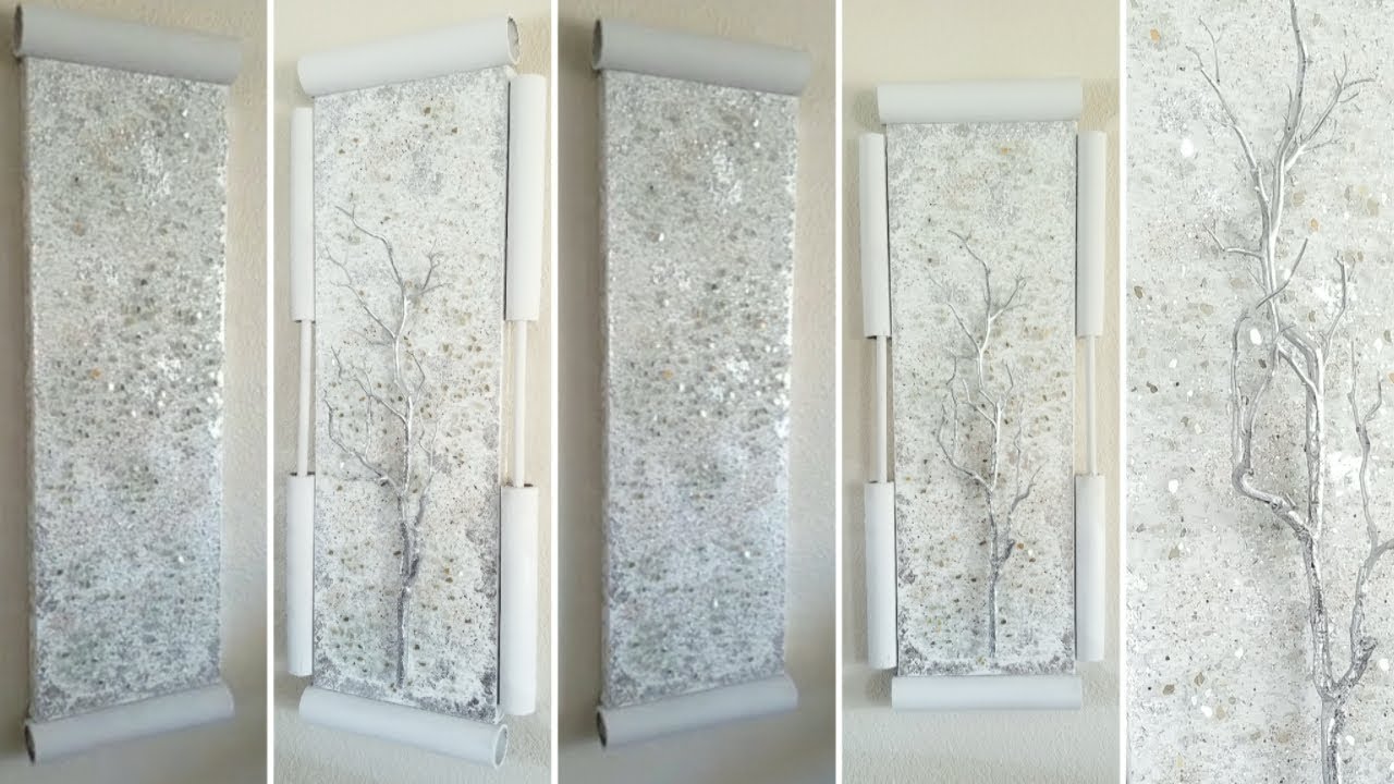 GLAM WALL ART |CRUSHED GLASS WALL ART | HOME DECOR IDEAS! | QUICK AND EASY DIY | Z GALLERY INSPIRED