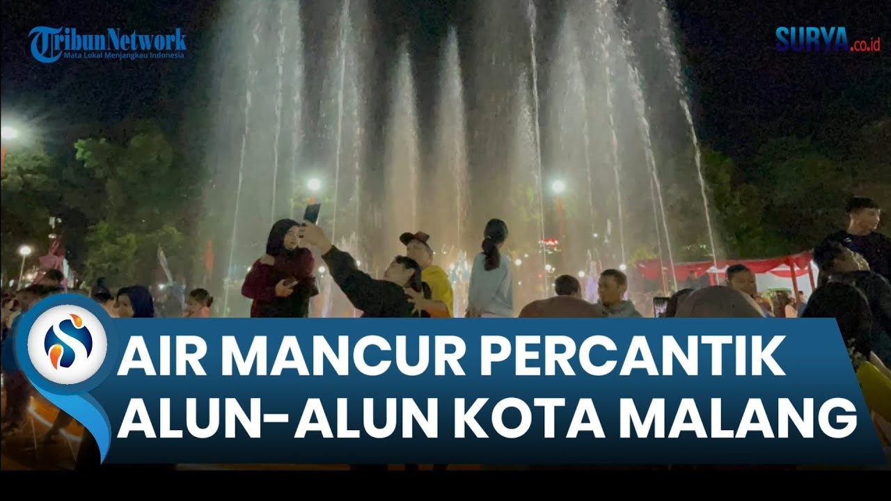 Alun-alun Merdeka Kota Usai Direvitalisasi Resmi Dibuka untuk Umum. Kini Dilengkapi Air Mancur
