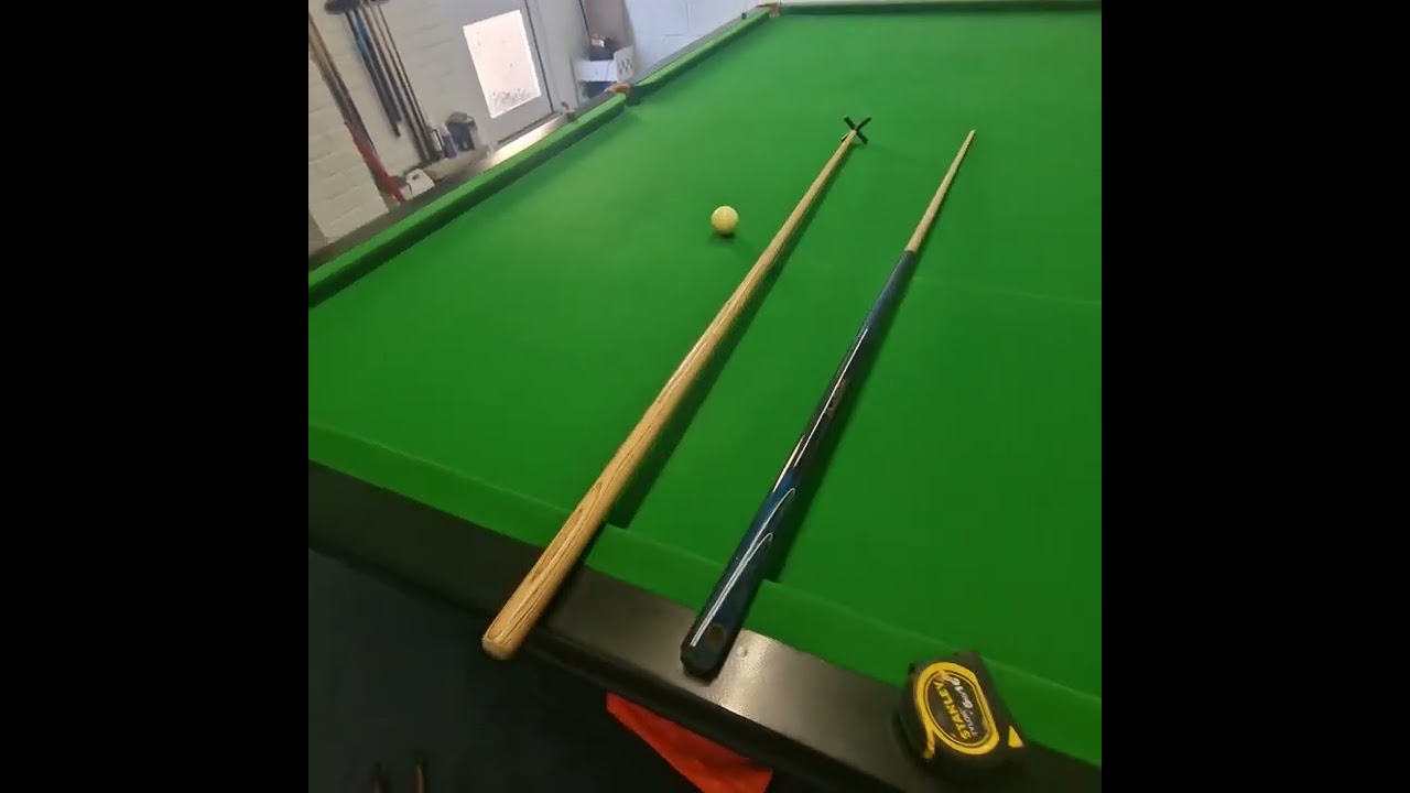 Our snooker table size in the garage is 10 x 5ft