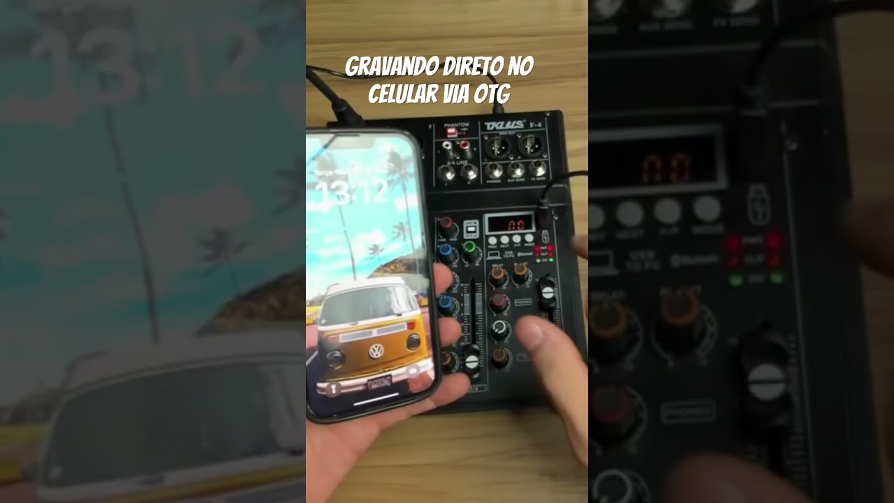 Conectando a Mesa de Som no Celular. Se inscreva. #interfacedeaudio #dicasdeaudio #homestudio