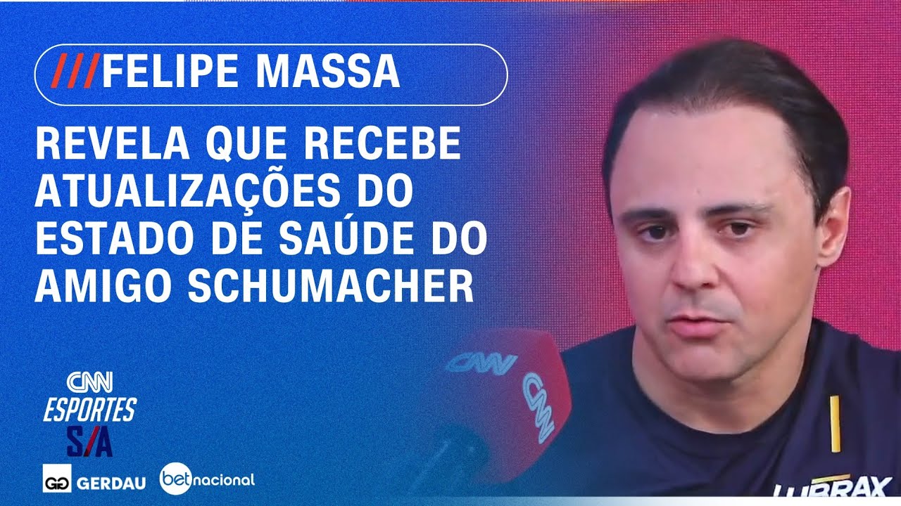 Massa revela que recebe atualizações do estado de saúde do amigo Schumacher | CNN ESPORTES S/A