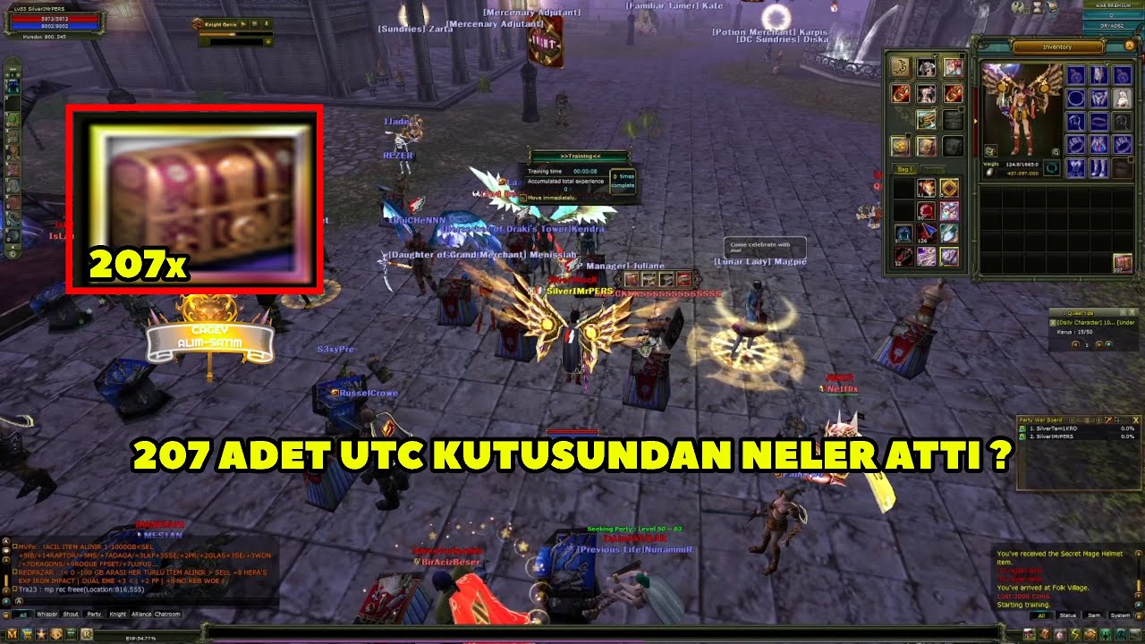 IMrPERS - (Dryads) 207 Adet Trophy UTC Kutusu Kırdırıyor ! Knight Online