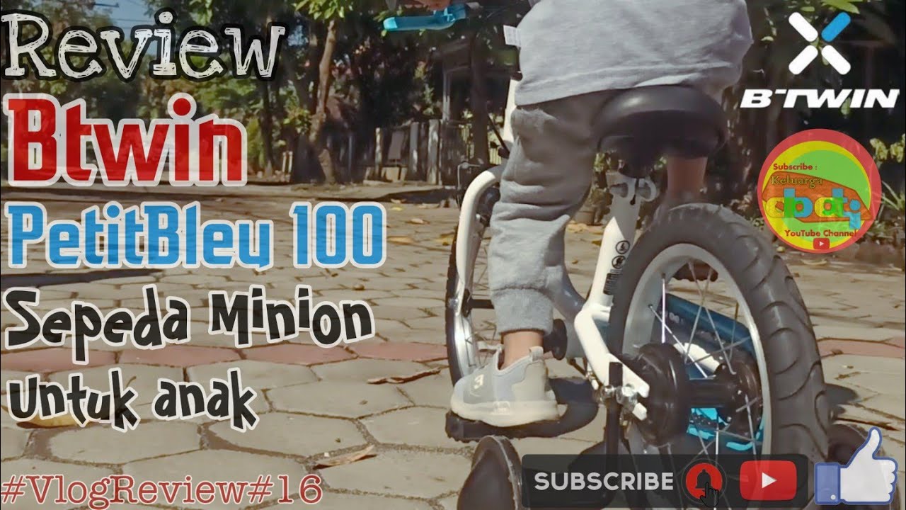 Rekomendasi sepeda anak MINION 14 INCH - Review Btwin PetiteBleu 100