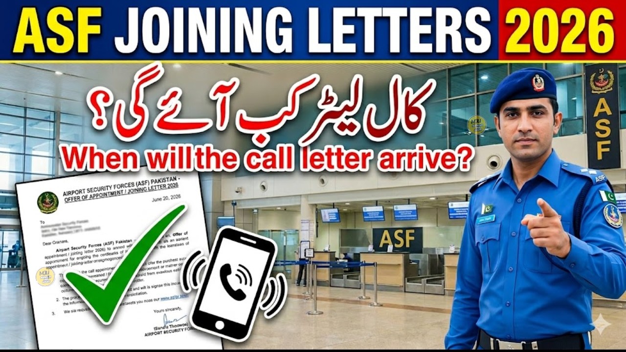ASF Joining Letter Kab Ayen Ga 2026 | ASF Interview Result 2026 | ASF Result 2026 | ASF Result Date