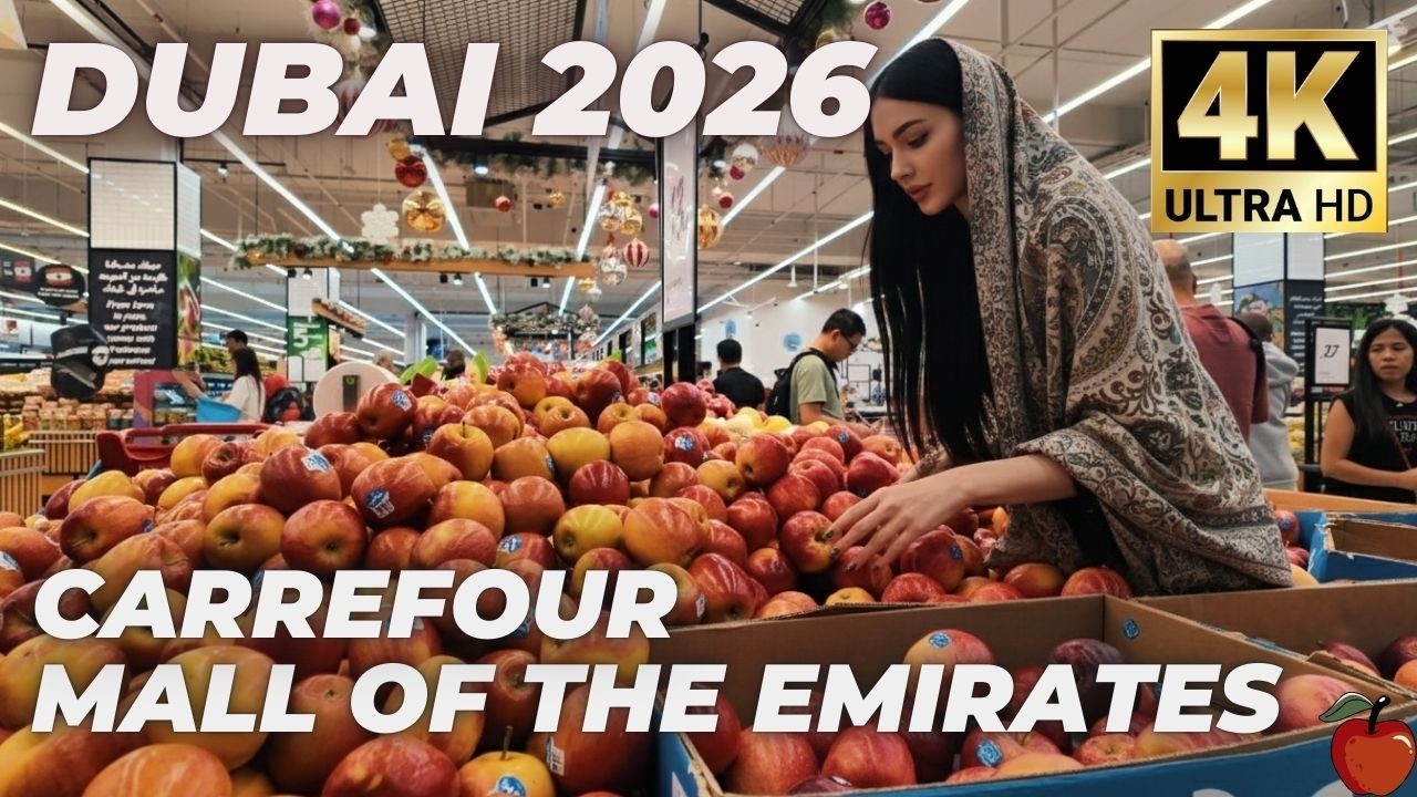 Dubai [4K] Carrefour Hypermarket & Mall Of the Emirates Walking Tour 2026 🇦🇪