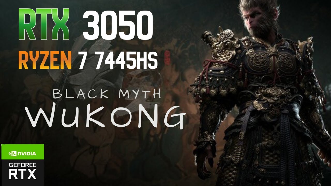 HP VICTUS 15 FB3744AX | RTX 3050 Ryzen 7 7445HS | Black Myth Wukong Gaming Test