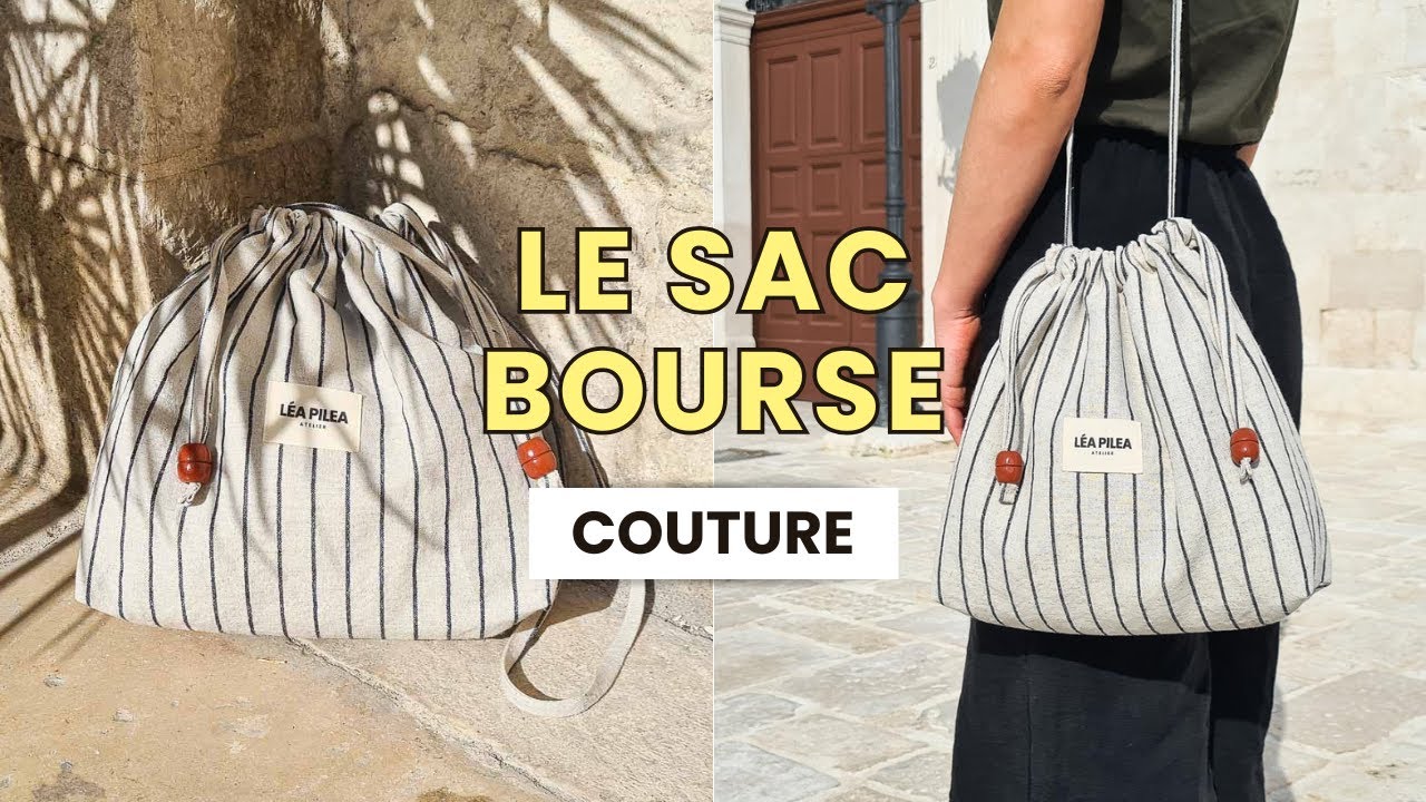 Coudre un sac bourse | DIY | Tuto débutant ~ Avec PATRON !