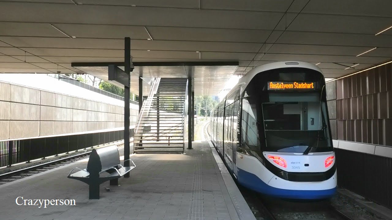 Vertrek Nieuwe GVB 15G Tram Zonnestein naar Stadshart Amstelveen