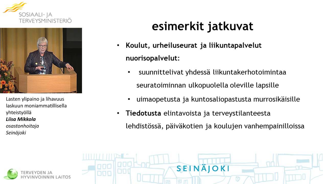 Lasten ylipaino ja lihavuus laskuun monialaisella yhteisty&ouml;ll&auml;