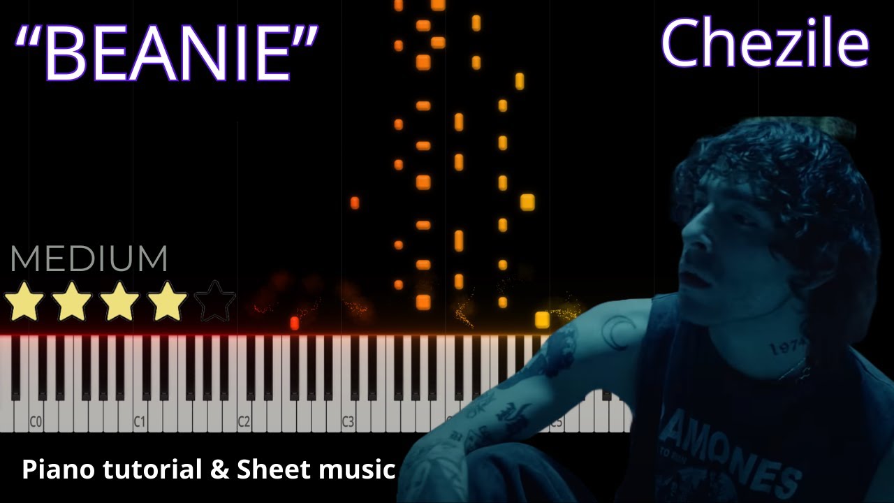 Chezile - Beanie || PIANO TUTORIAL + SHEET MUSIC