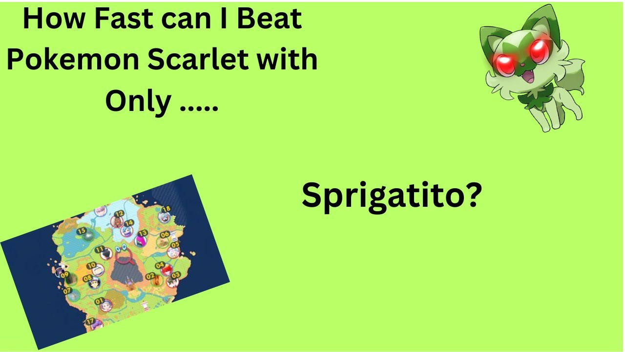 Beating Pokemon Scarlet using only Sprigatito
