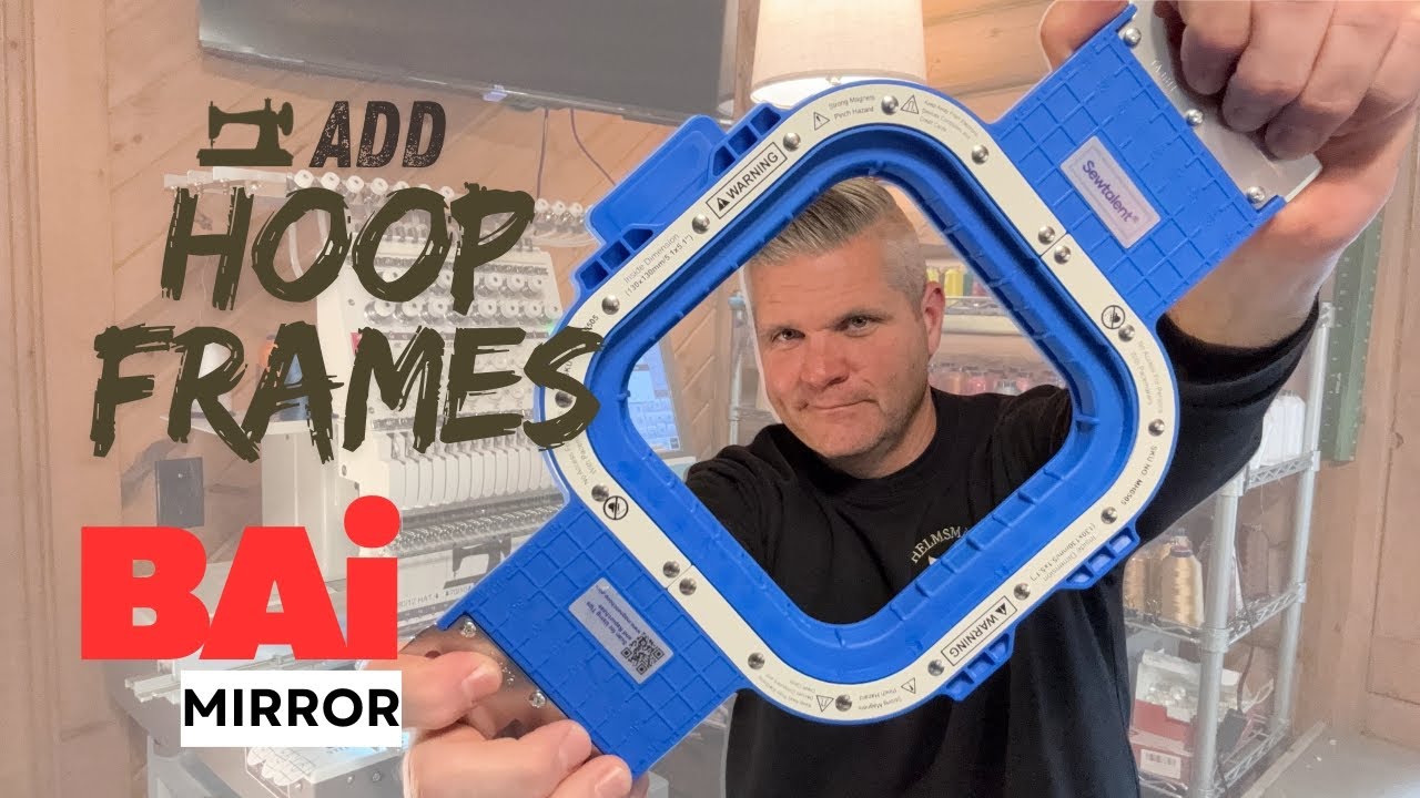 How to create a custom hoop sizes on a BAi embroidery machine