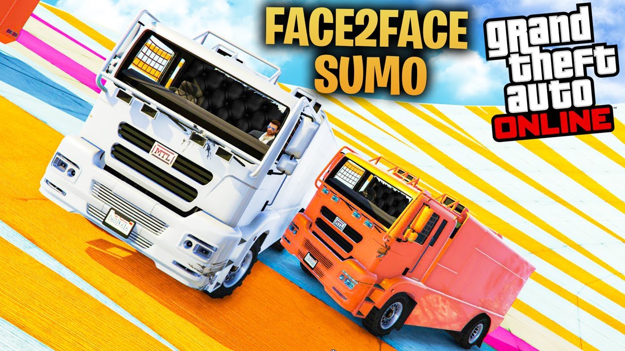 FACE2FACE SUMO w GTA 5 Online -  SYLO HOGATY SHEPARD MLEKOLUD[