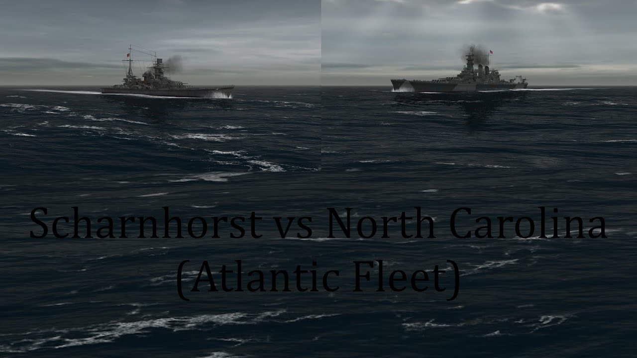 Scharnhorst vs North Carolina (Atlantic Fleet)