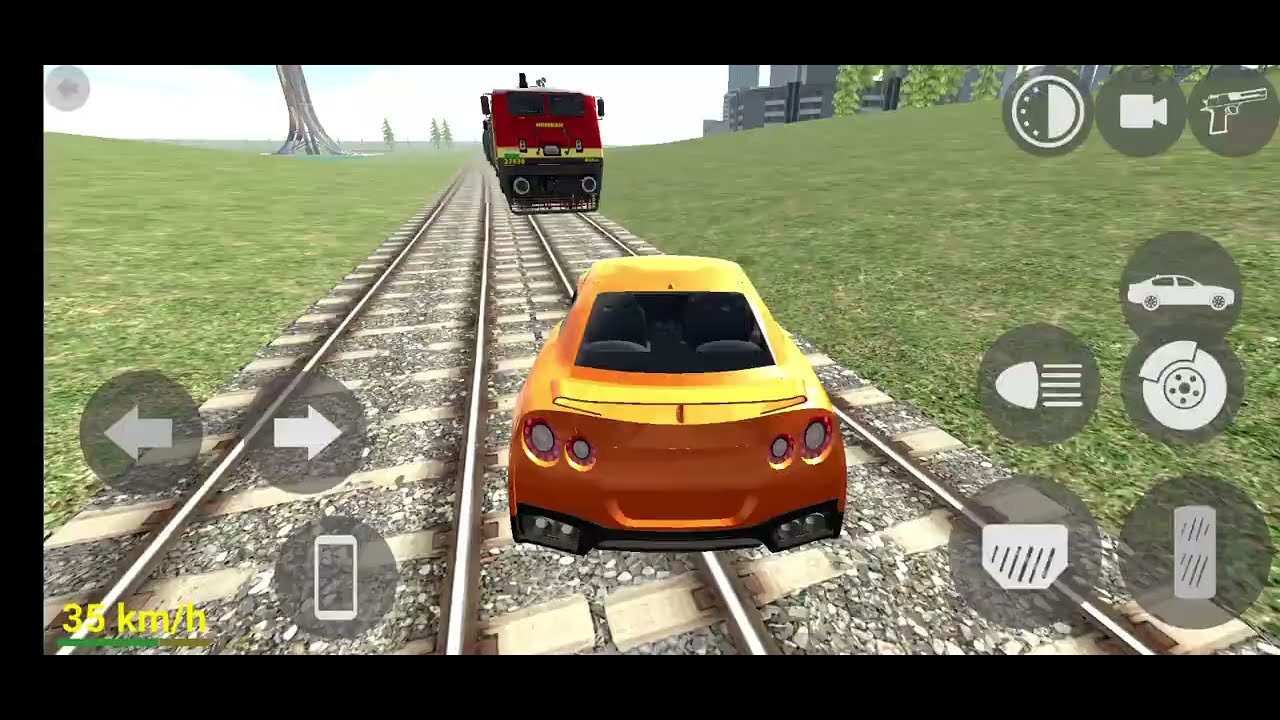 INDIAN BIKES DRIVING 3D 🚗 GTR CAR VS TRAIN 🚂 Who Will Win?