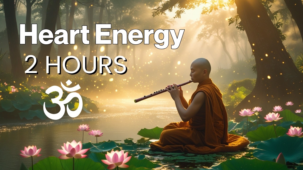 Monk Flute 528Hz Love Frequency for Heart Chakra Healing | 2 Hours
