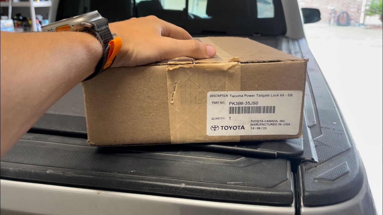 OEM TACOMA TAILGATE POWER LOCK | INSTALL | #toyota #tacoma #tacomanation #tacomamods
