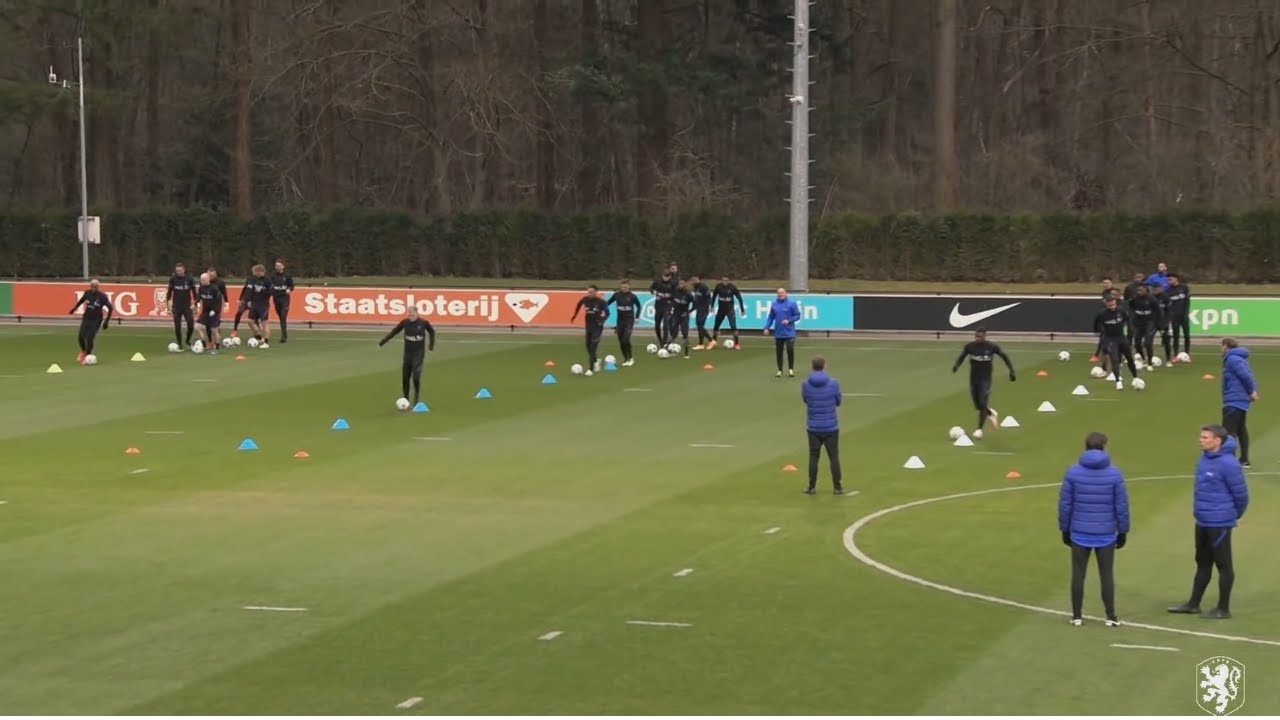 Netherlands - Technical Soccer Warm Up with ball + Technical Circuit + Activiation Drills