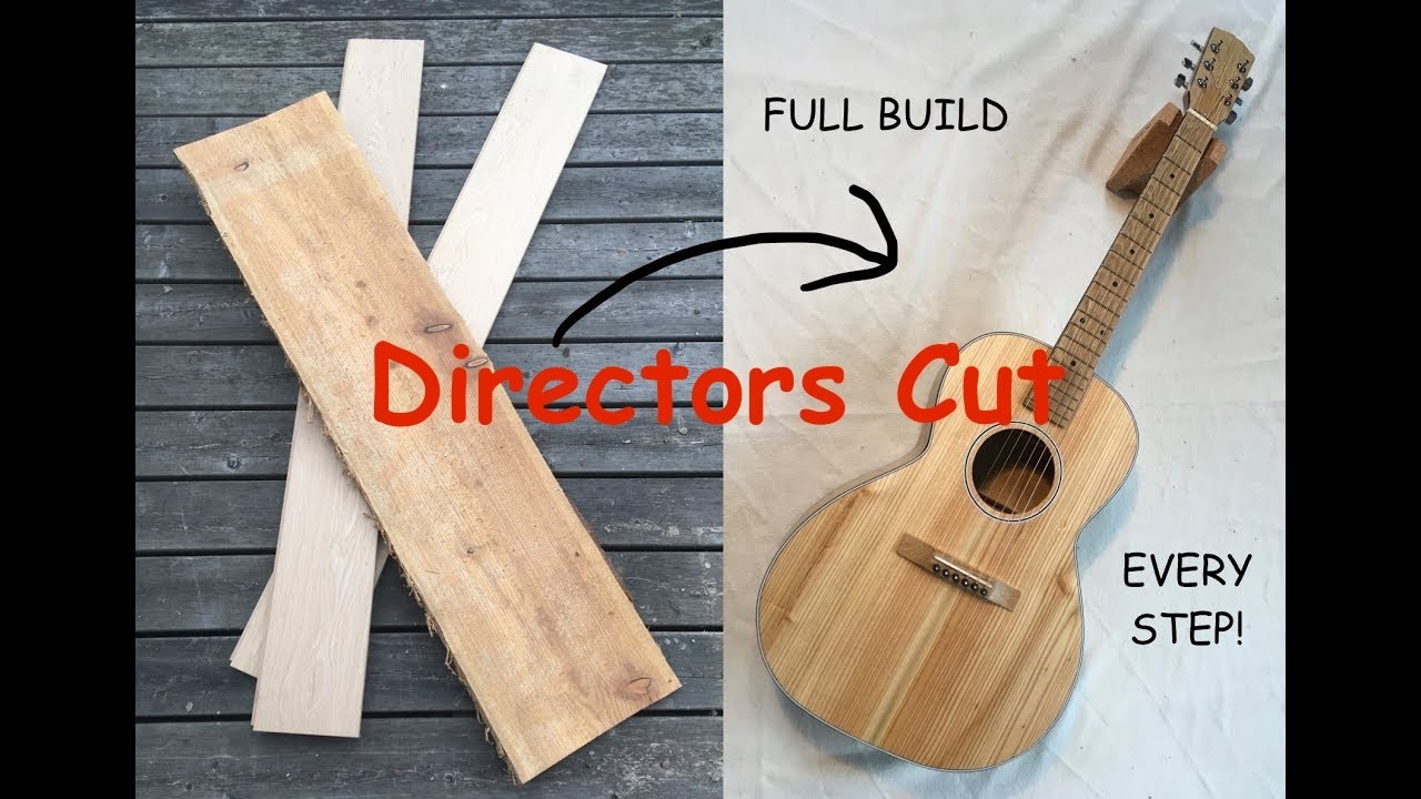 Acoustic Scrap Wood Gibson L-00 style Guitar Build - Directors Cut!