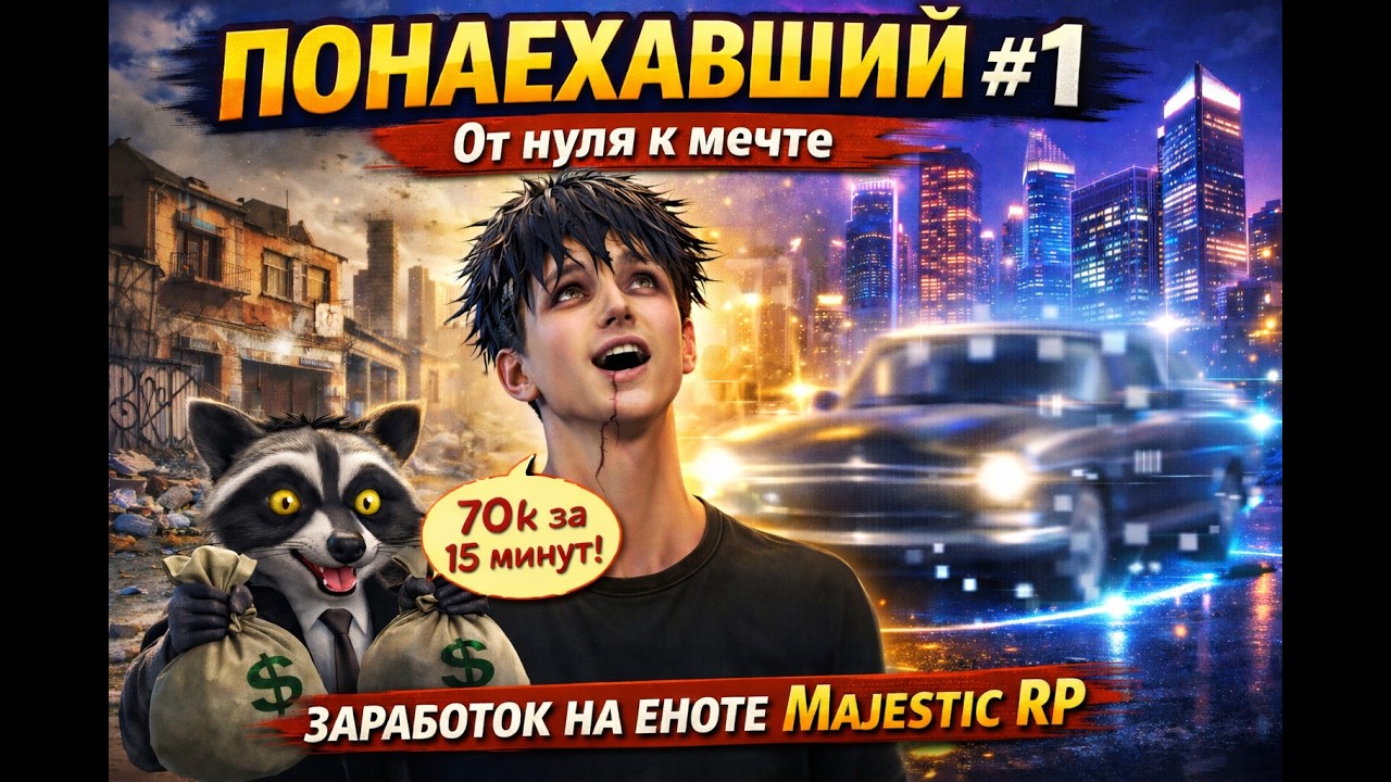 ЭТОТ ЕНОТ ПРИНЕСЕТ МИЛЛИОНЫ!НОВЫЙ ЗАРАБОТОК MAJESTIC RP? ПУТЬ С НУЛЯ | ПОНАЕХАВШИЙ #1