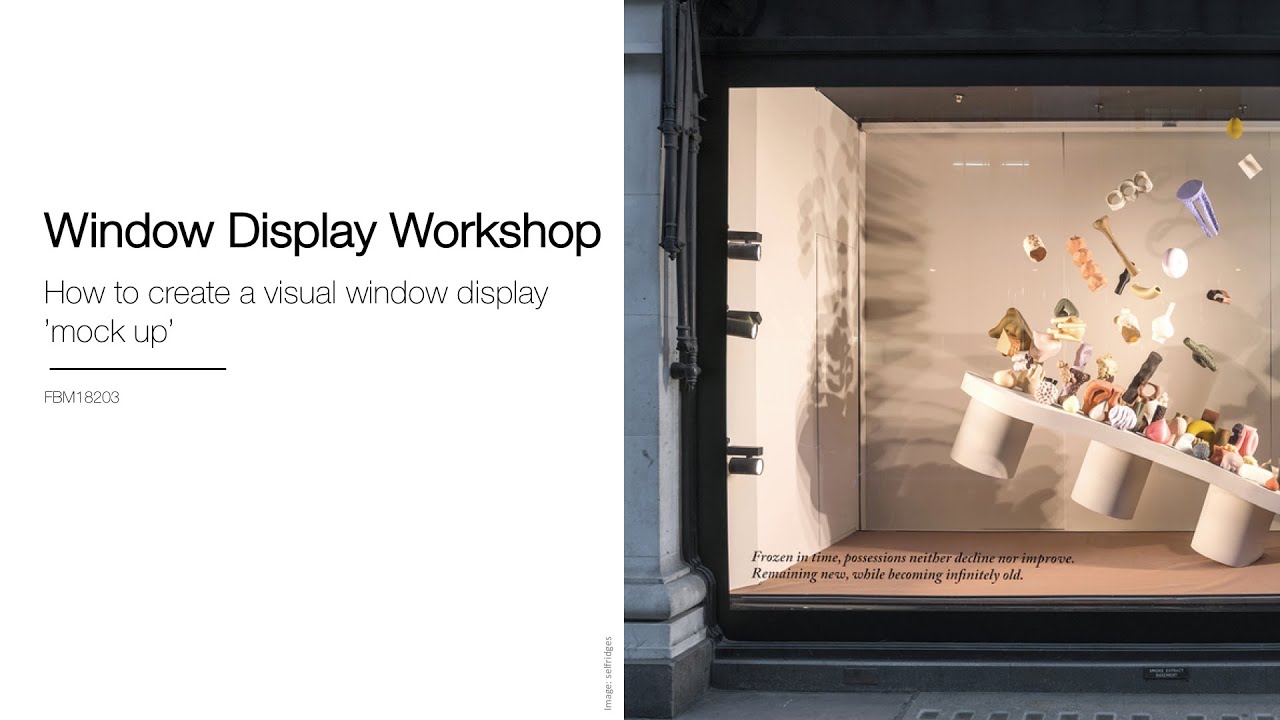 Creative; Window Display Mock up