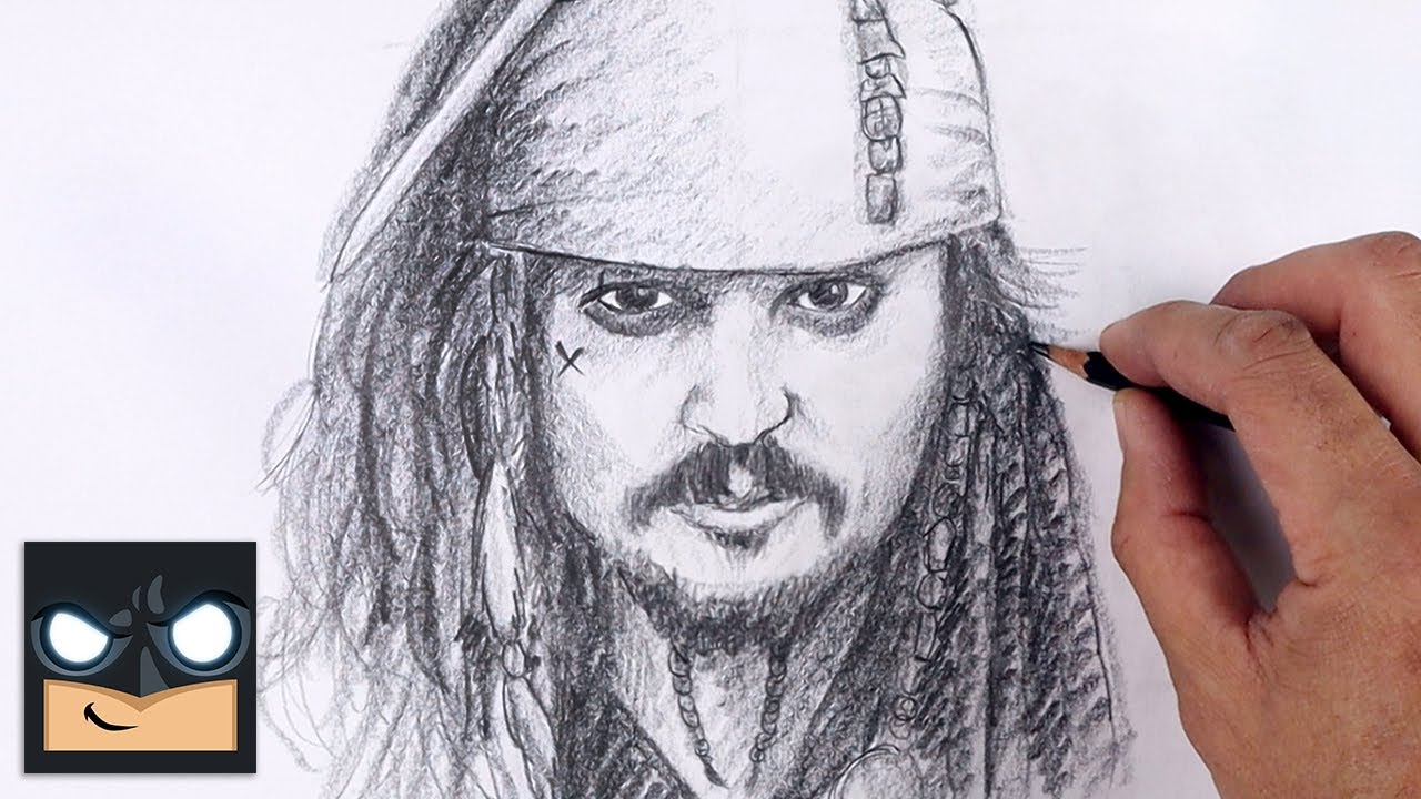How To Draw Jack Sparrow | Pirates of the Caribbean Sketch