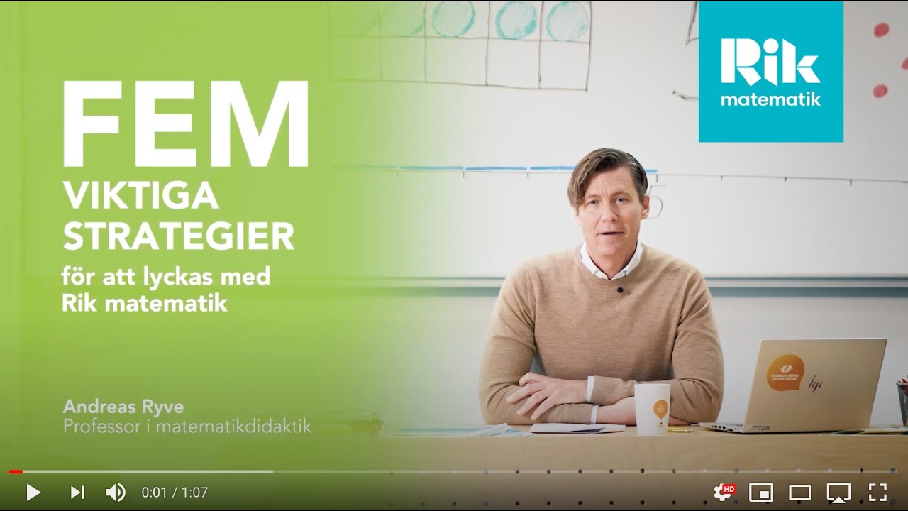 Fem viktiga strategier för att lyckas med Rik matematik