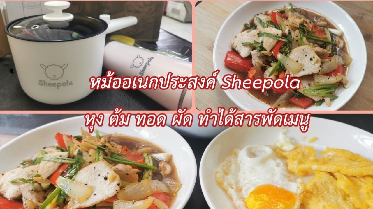 รีวิว หม้ออเนกประสงค์ Sheepola ใบเดียวทำได้สารพัดเมนู พร้อมแจก Code ส่วนลด l Fit Food Fun