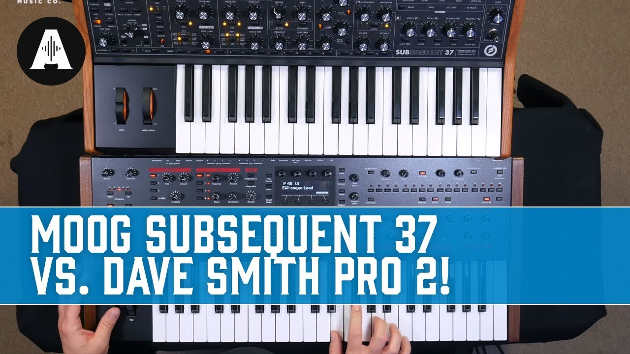Moog Subsequent 37 vs Dave Smith Pro 2 - Monophonic vs Polyphonic!