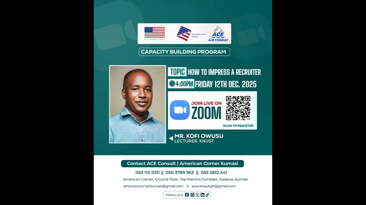 How to Impress a Recruiter | American Corner Kumasi