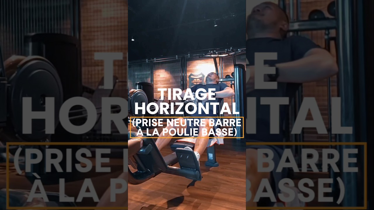 TIRAGE HORIZONTAL PRISE NEUTRE BARRE &Agrave; LA POULIE BASSE