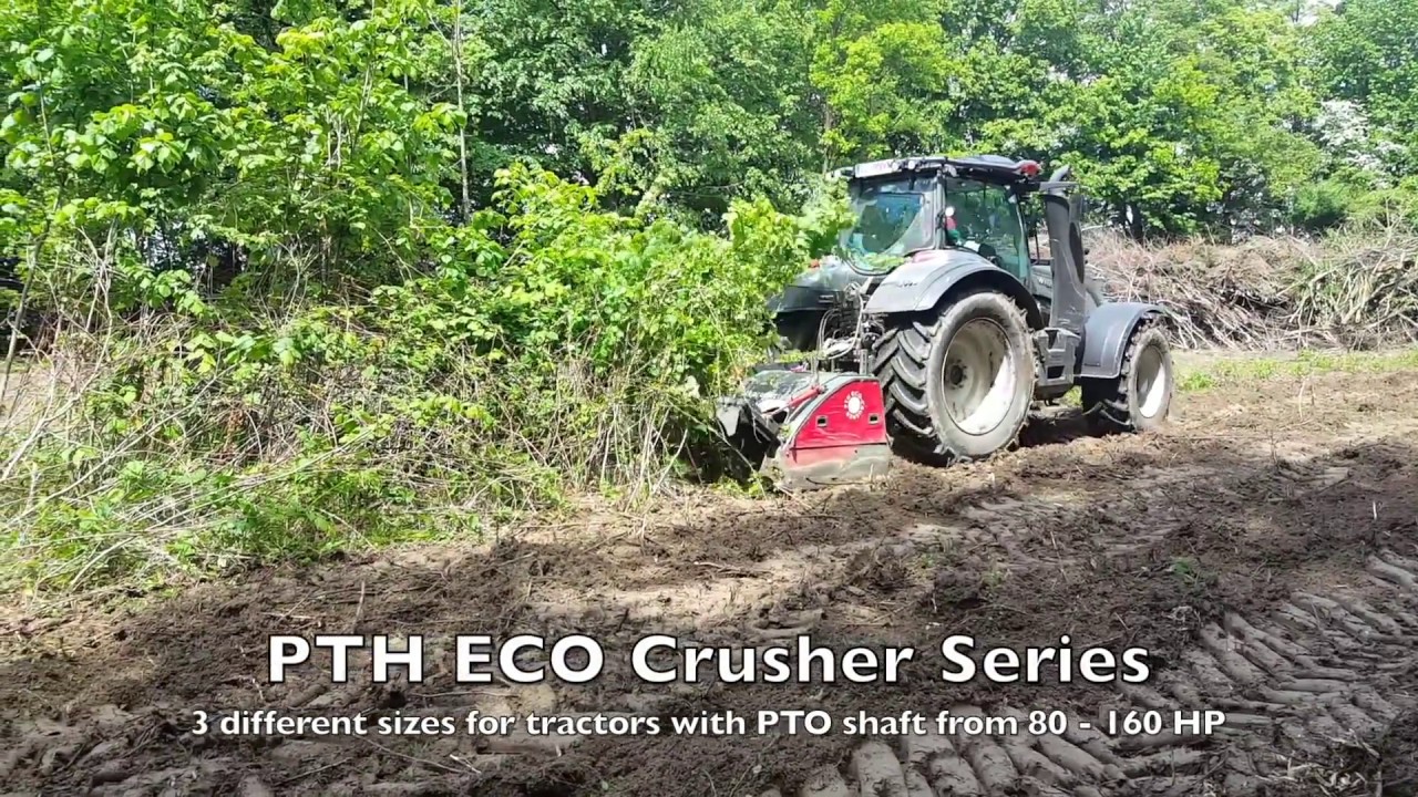 PTH ECO Crusher 200 & Valtra T210 Forest Mulching and Rekultivation Action