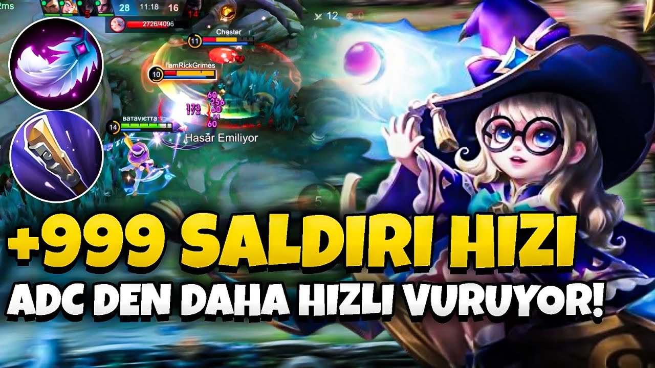 +999 SALDIRI HIZI CHANGE! - ADC BİLE BU SALDIRI HIZINA YETİŞEMİYORRR! - Mobile Legends