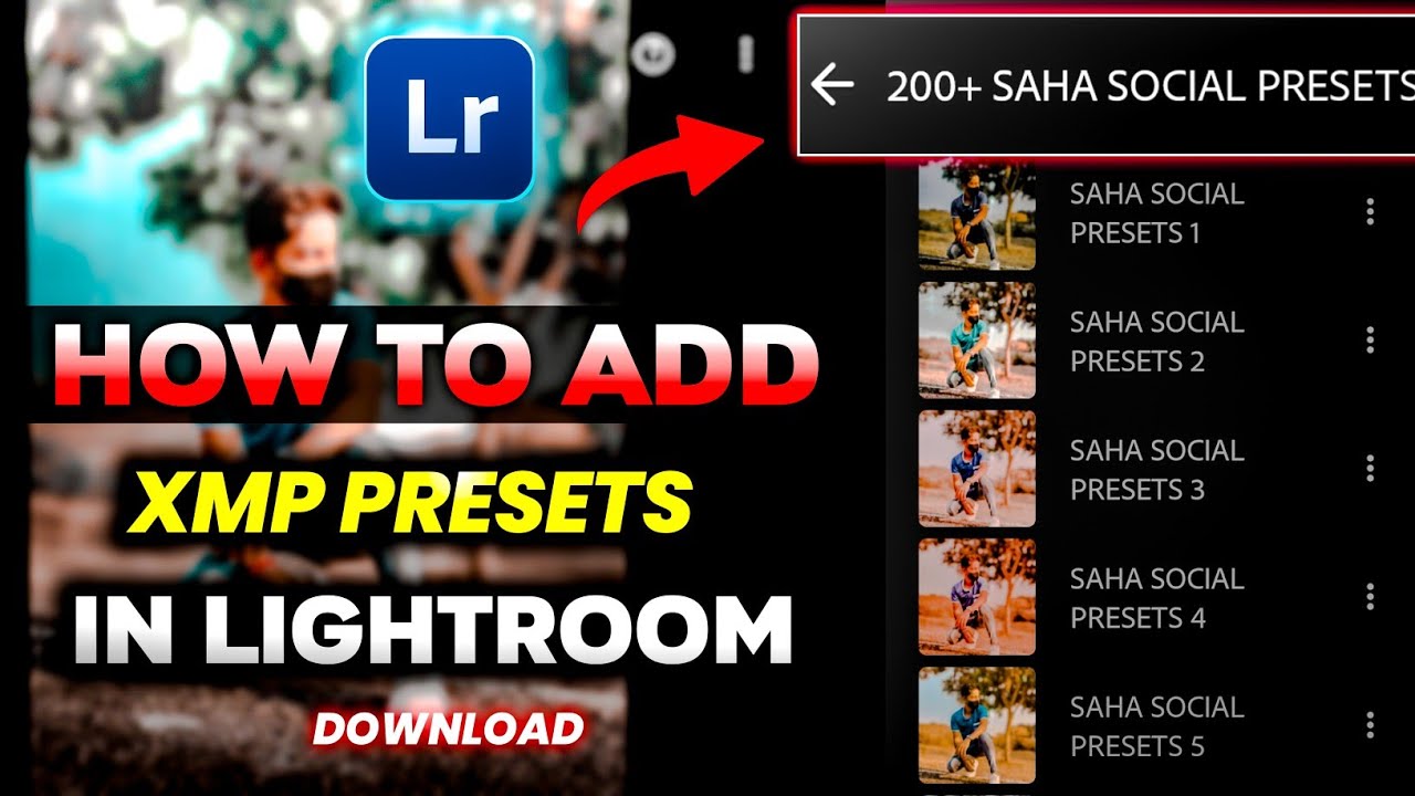 How To add/import Xmp Presets in Lightroom Mobile - Saha Social Lightroom Presets 2023