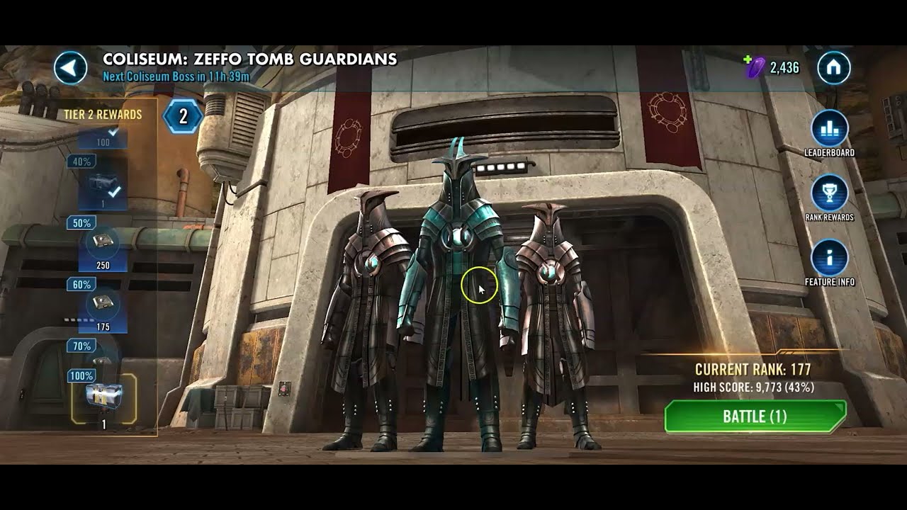 SWGoH Coliseum 🔥  Beating Zeffo Tomb Guardians with Kit Knowledge: Armor Plating Strategy Explained