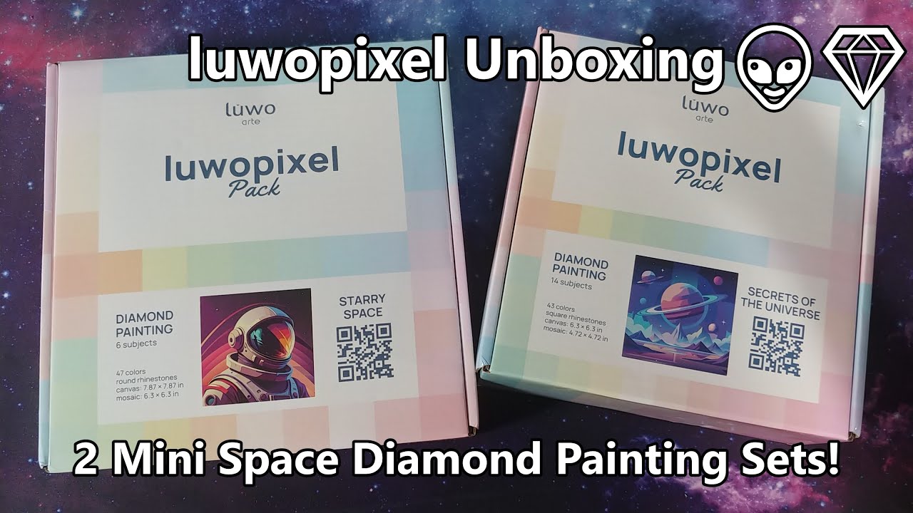 Mini Space Diamond Paintings - luwopixel Unboxing
