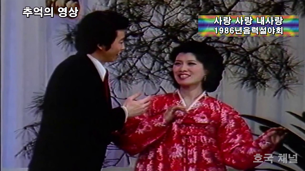 연변가요  - 사랑사랑 내사랑 (김응 리정숙 노래 1986년 춘절만회)