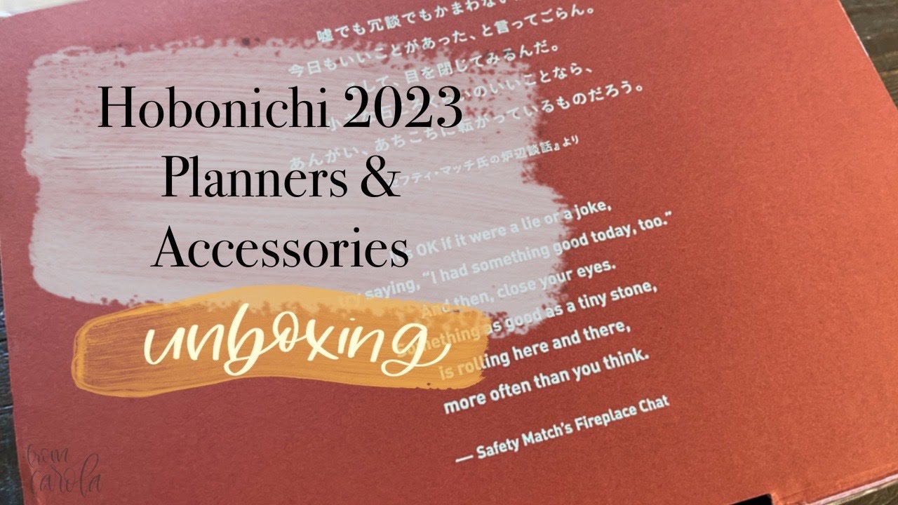 Hobonichi 2023 Unboxing | Weeks Mega, Planner and Accessories