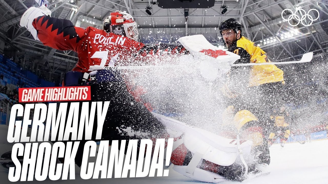 Underdogs vs. Giants: Germany Stuns Canada at PyeongChang 2018 🏒🤯 | Game Highlights 🇩🇪🇨🇦